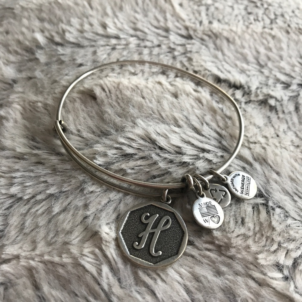 Letter "H" Alex and Ani Charm Bracelet